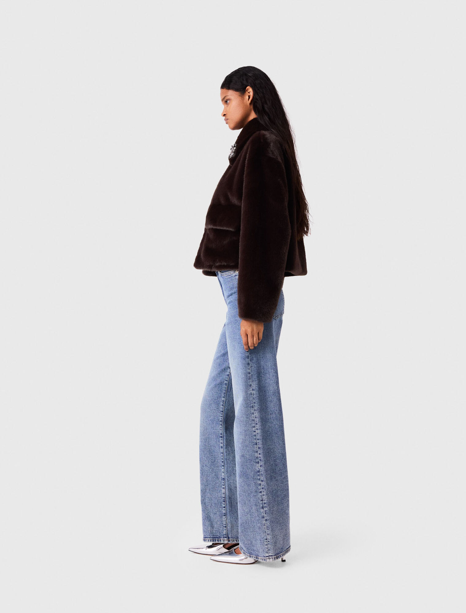 Short faux fur jacket