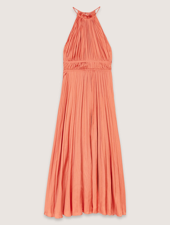 Pleated maxi dress