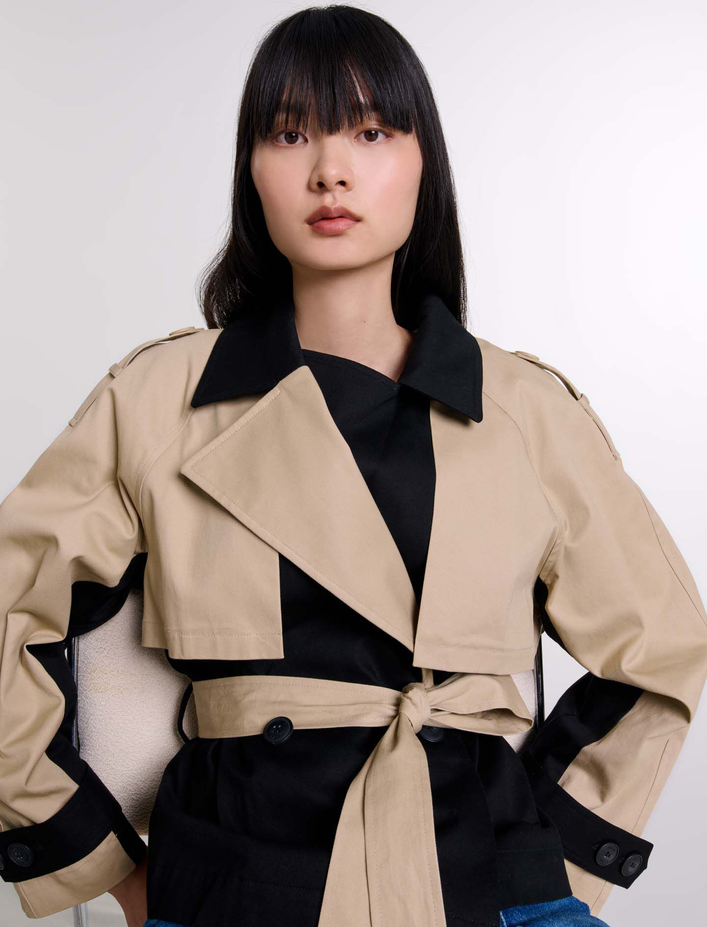 【mideal】 multway short trench coat Chloe Short Trench - LeBLANC boutique
