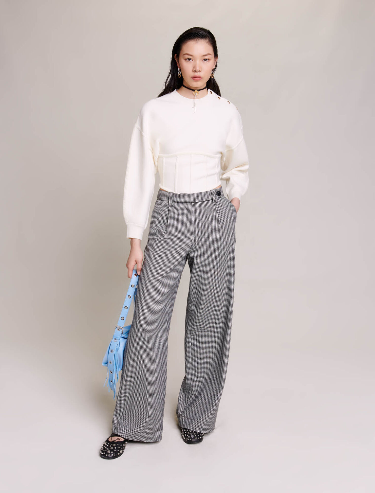 Pantalon de tailleur large