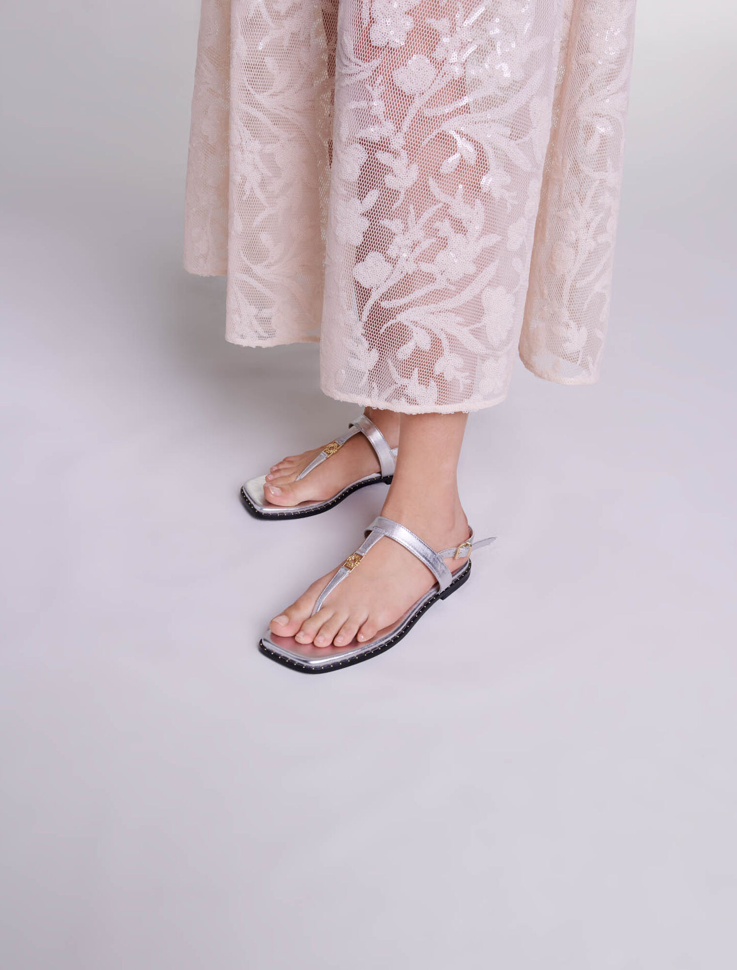 Sequin maxi skirt