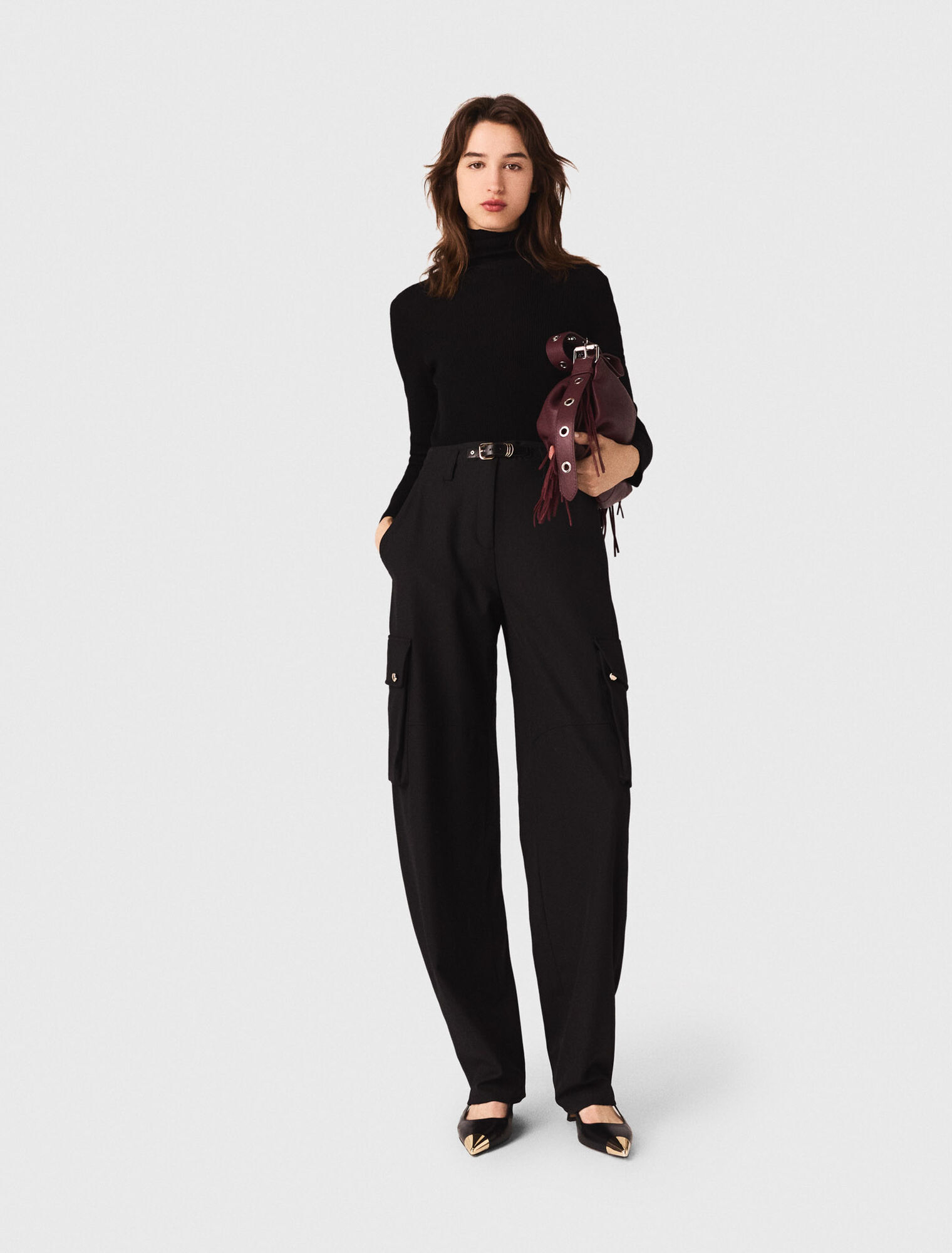 Fitted turtleneck sweater 