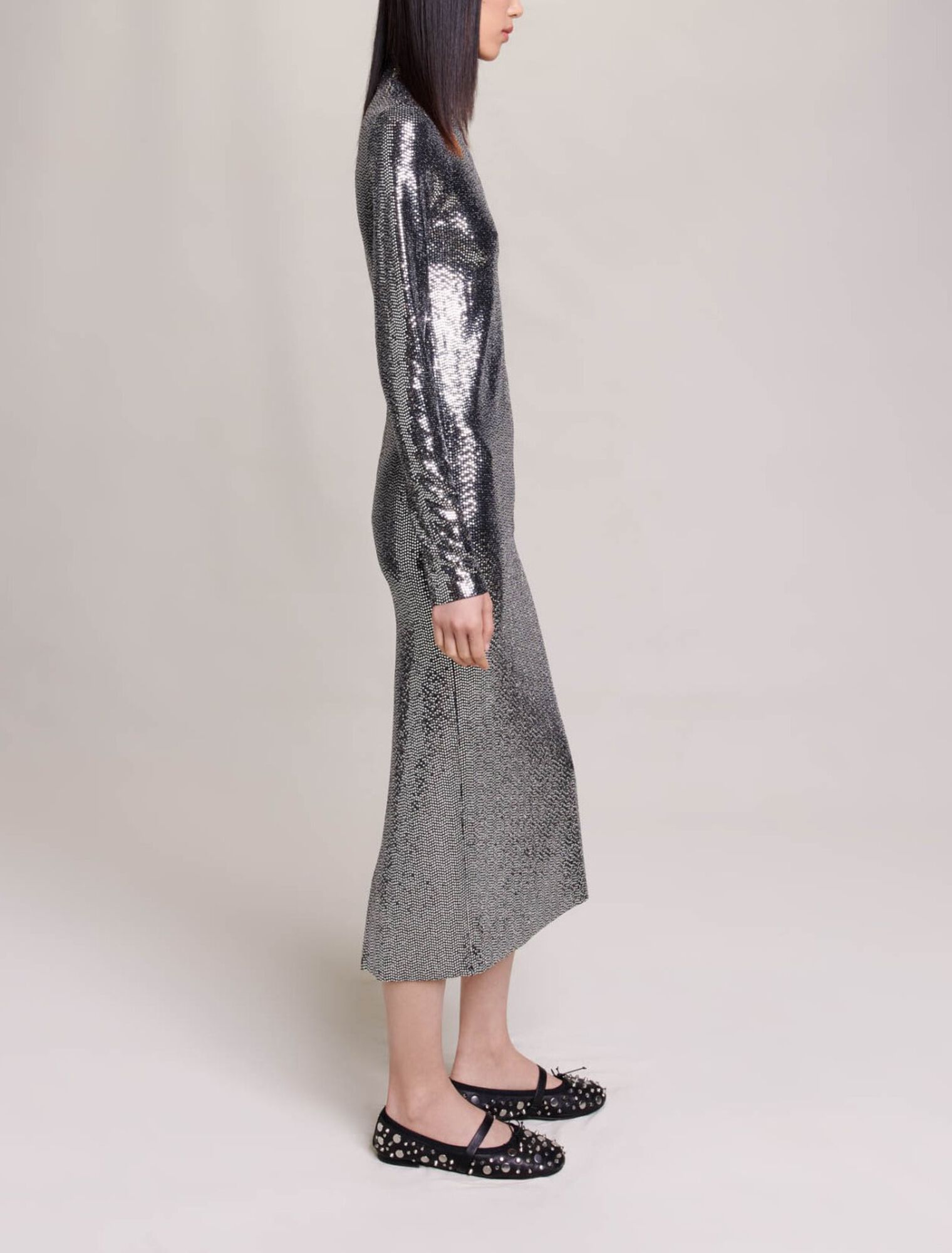 Robe longue glitter