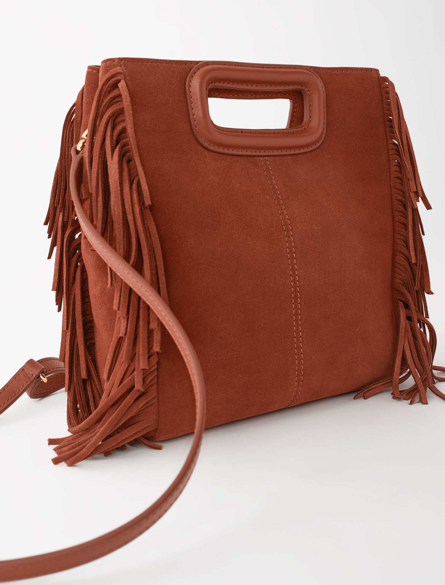 M bag in suede leather