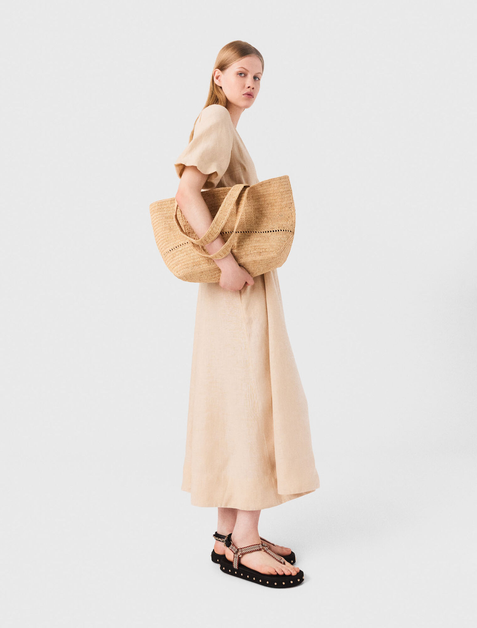 Robe longue en lin