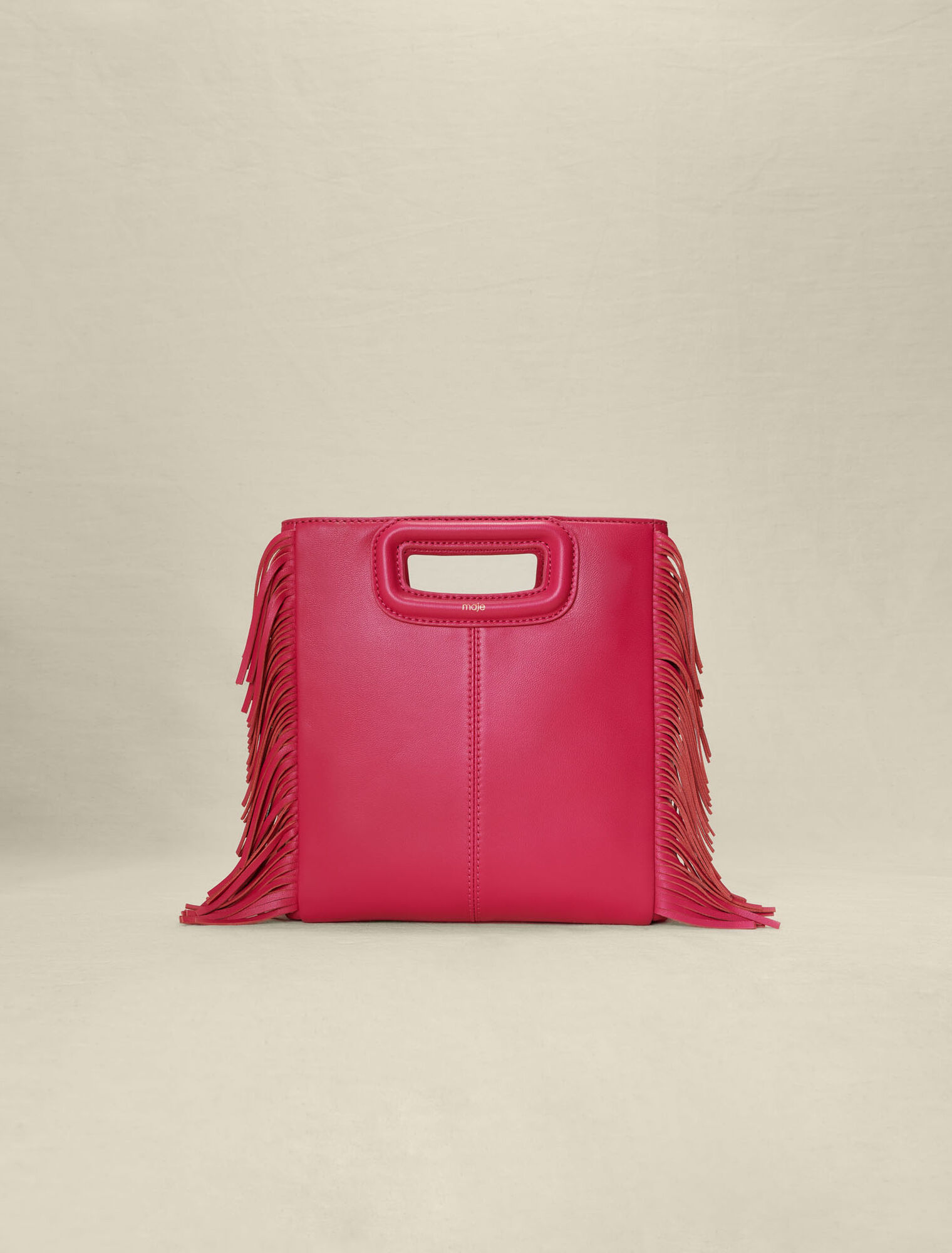 Sac M en cuir à franges