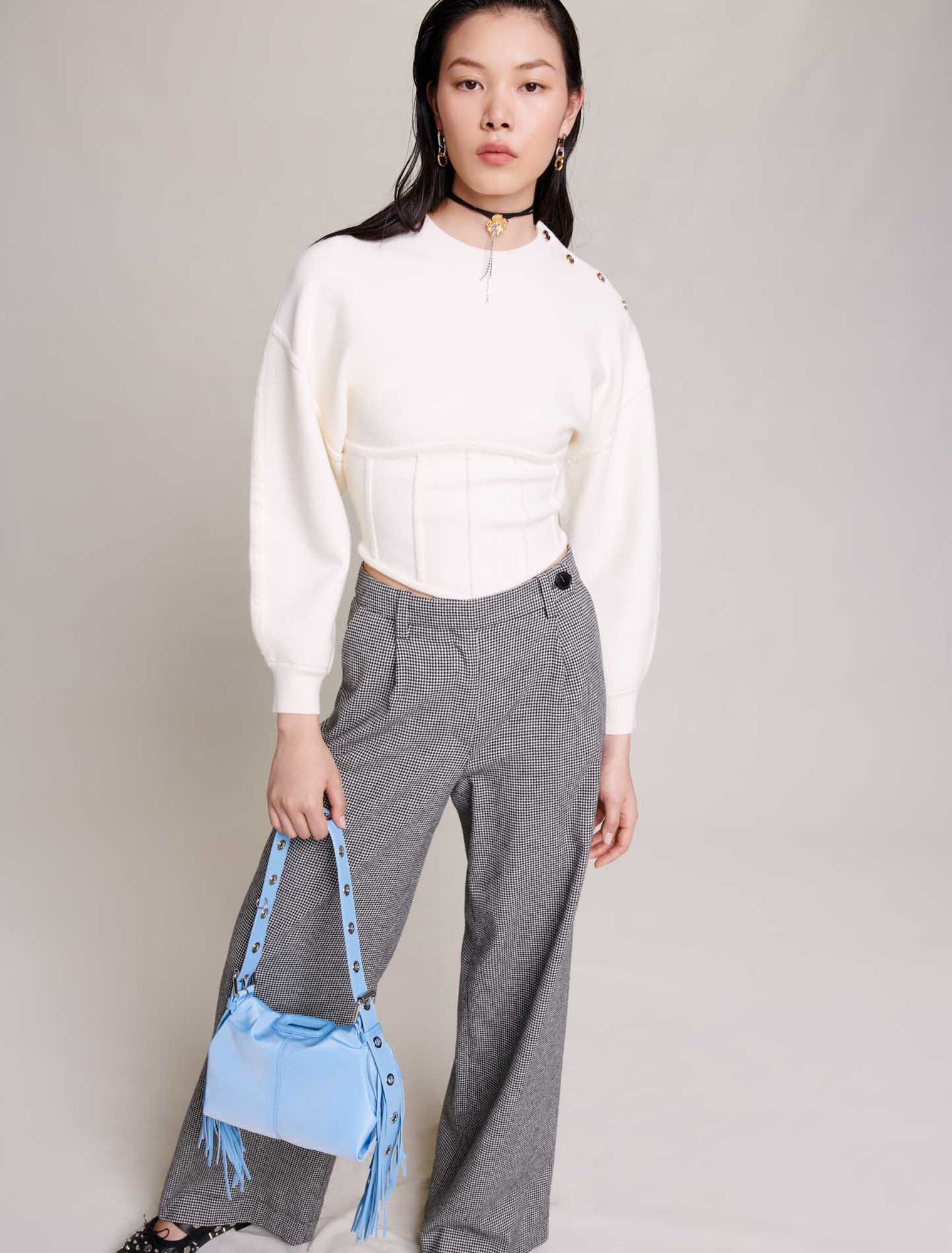Pantalon de tailleur large