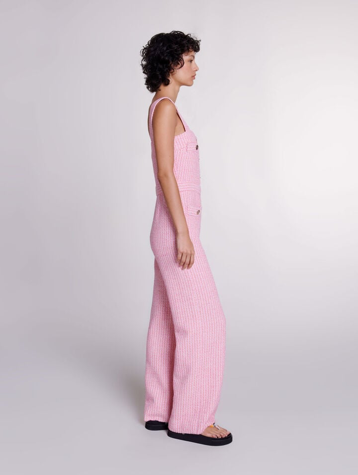Salopette en tweed