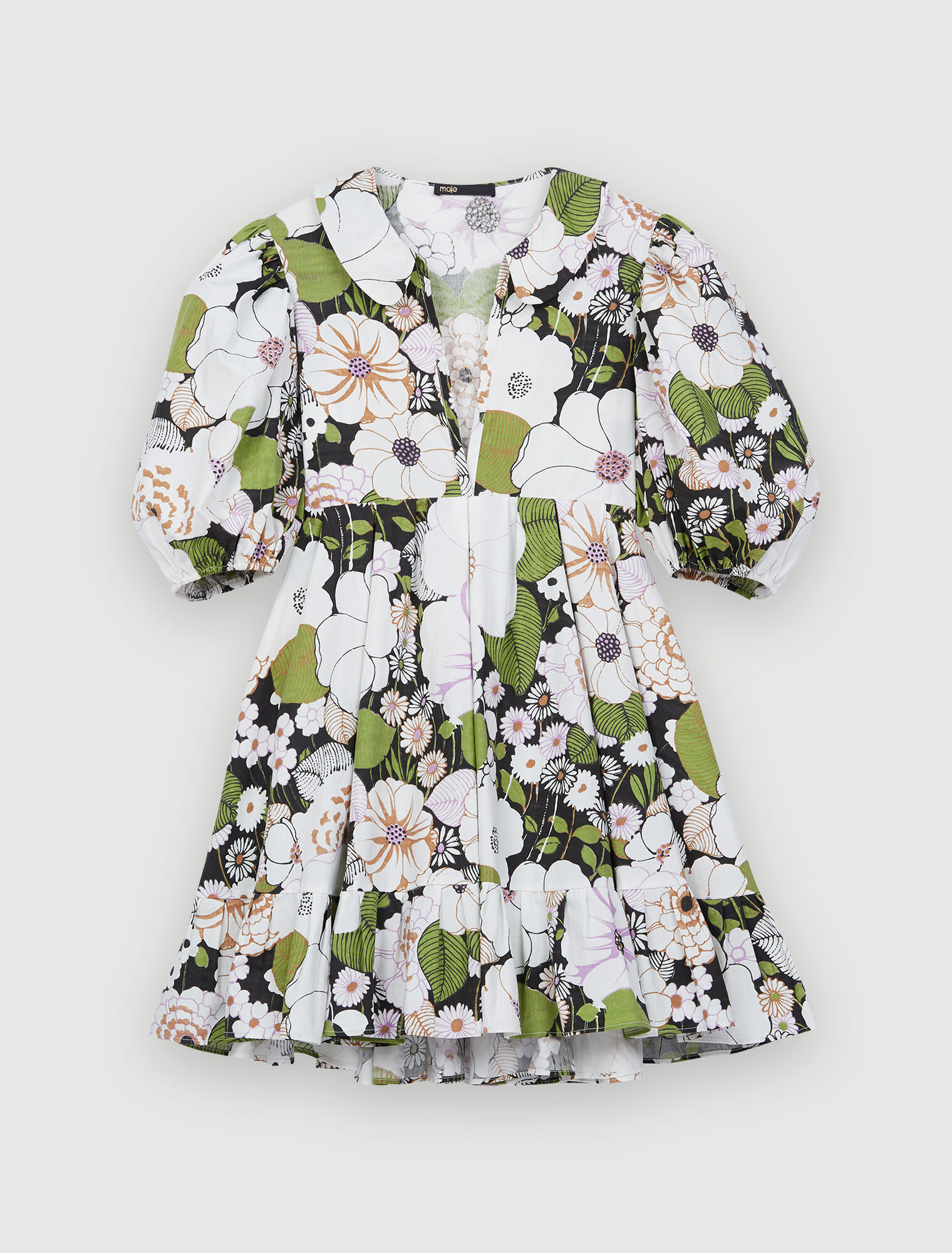 Robe imprimé à fleurs 70's