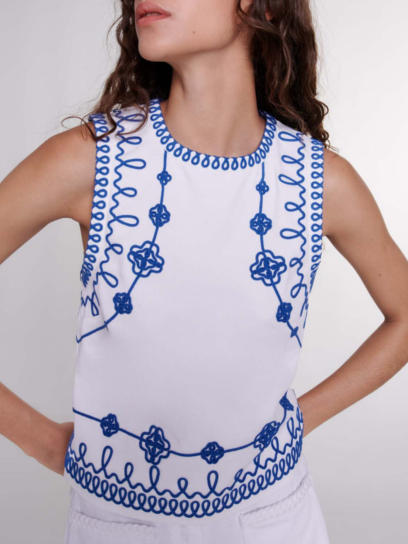 Embroidered top