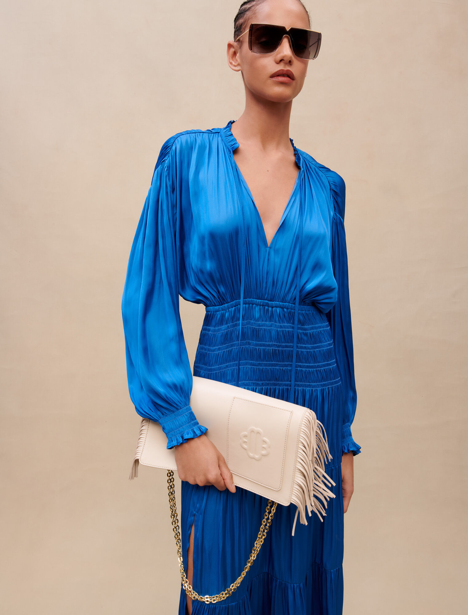 Long satiny dress