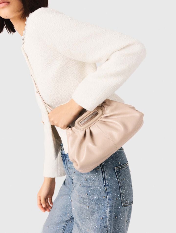 Mini clutch en cuir naplak