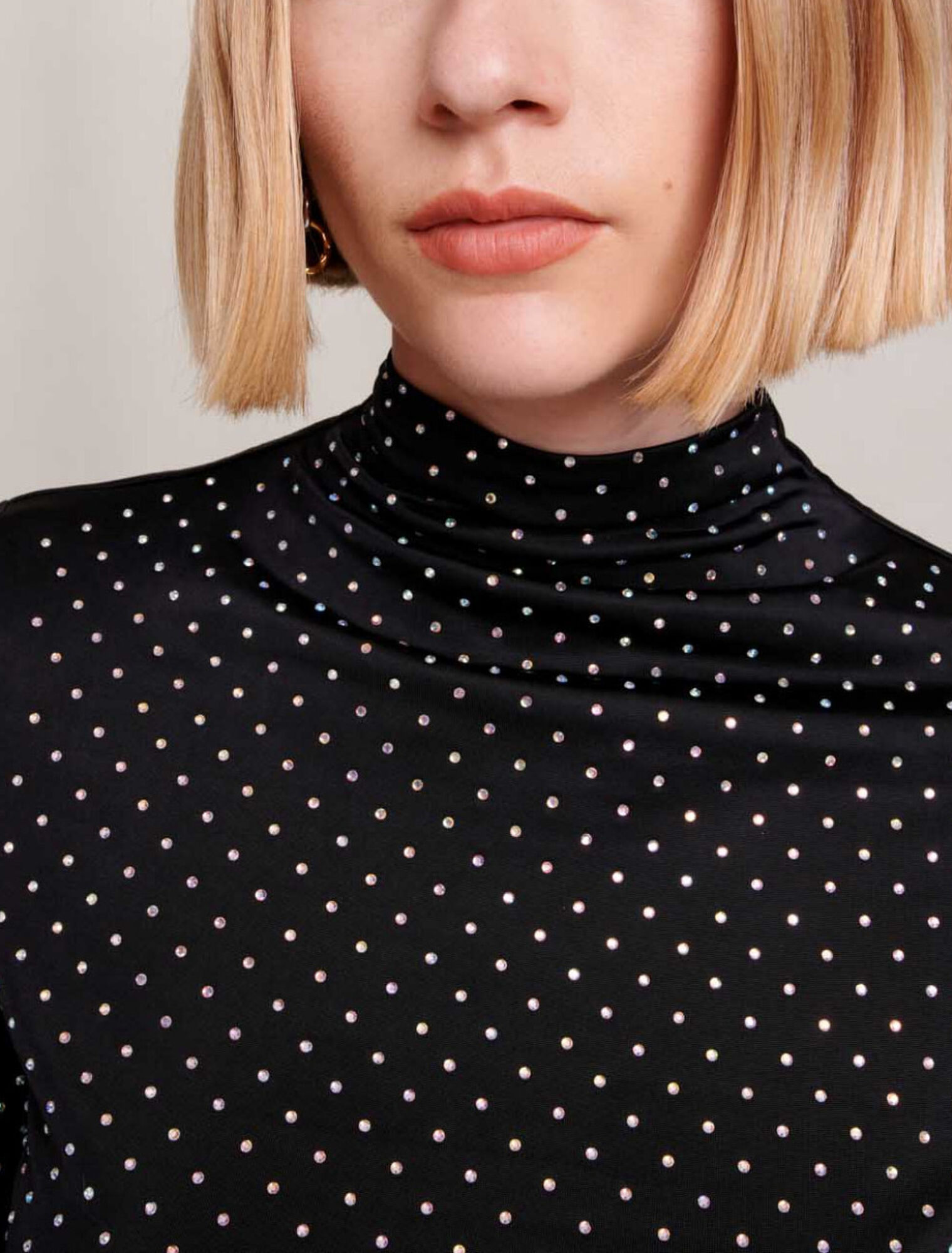 Robe courte strassée