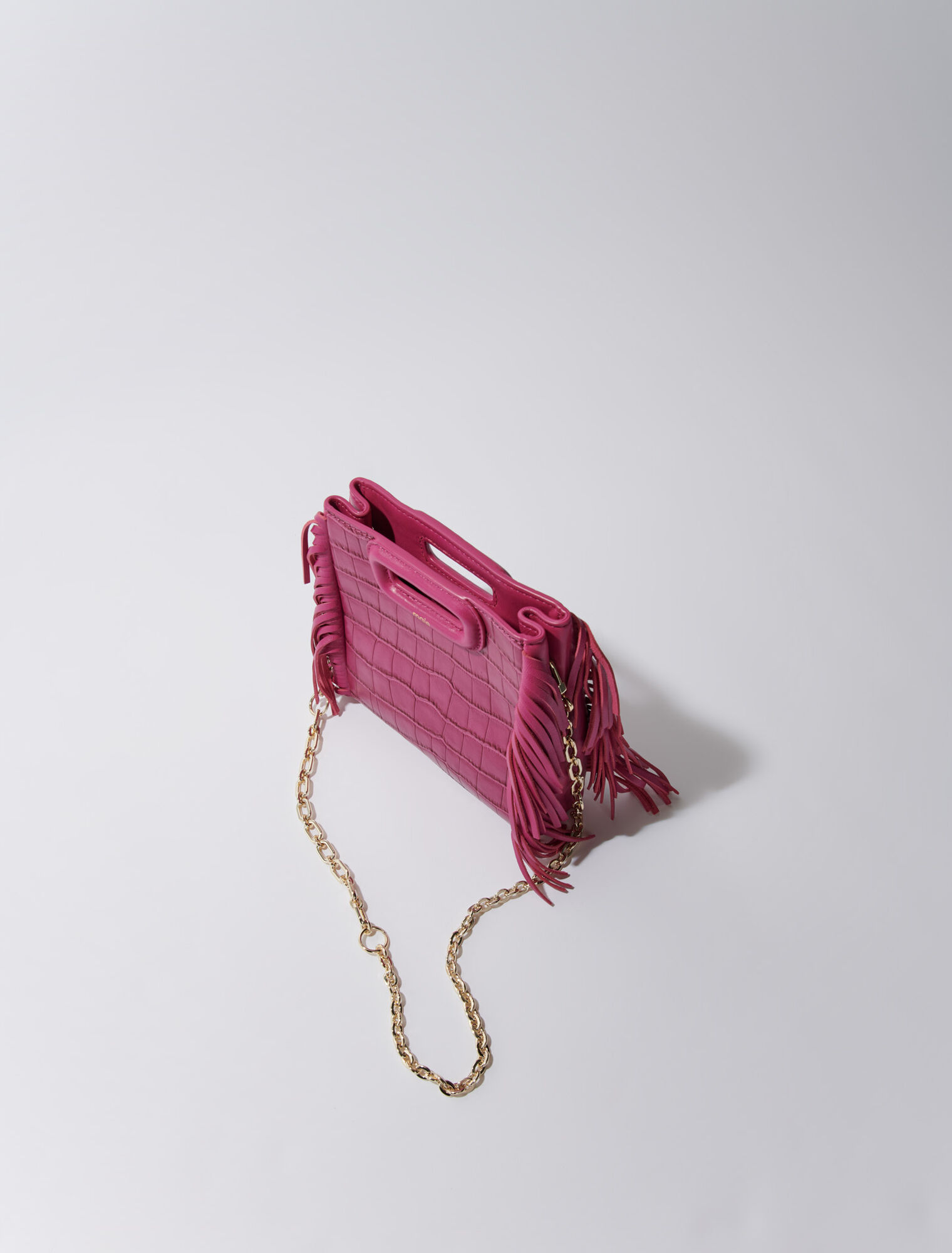 Sac M Mini en cuir croco