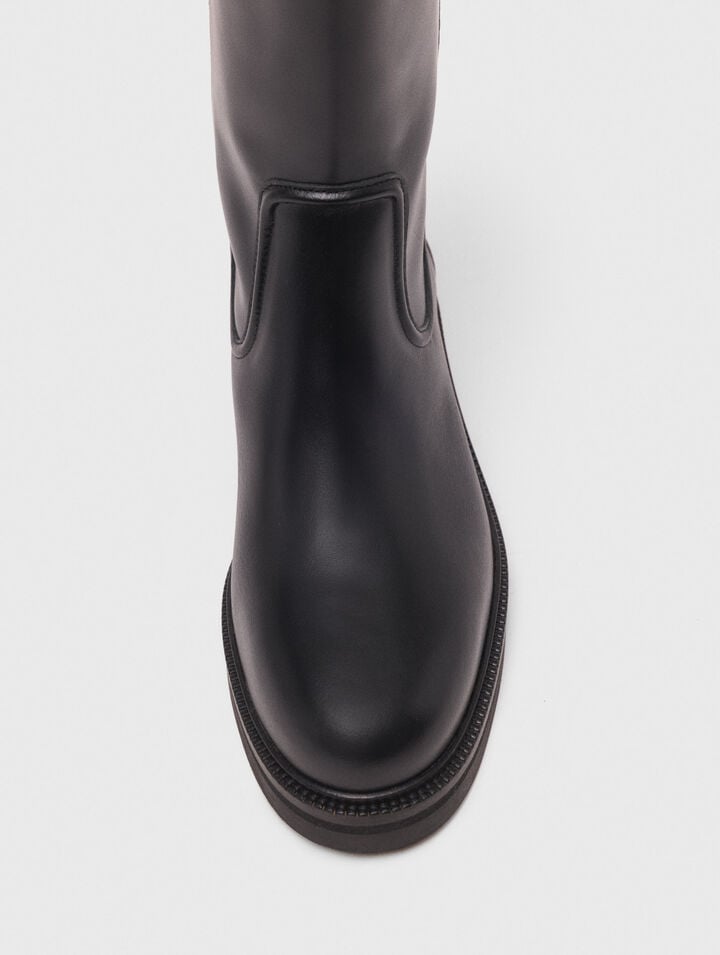 Leather boots