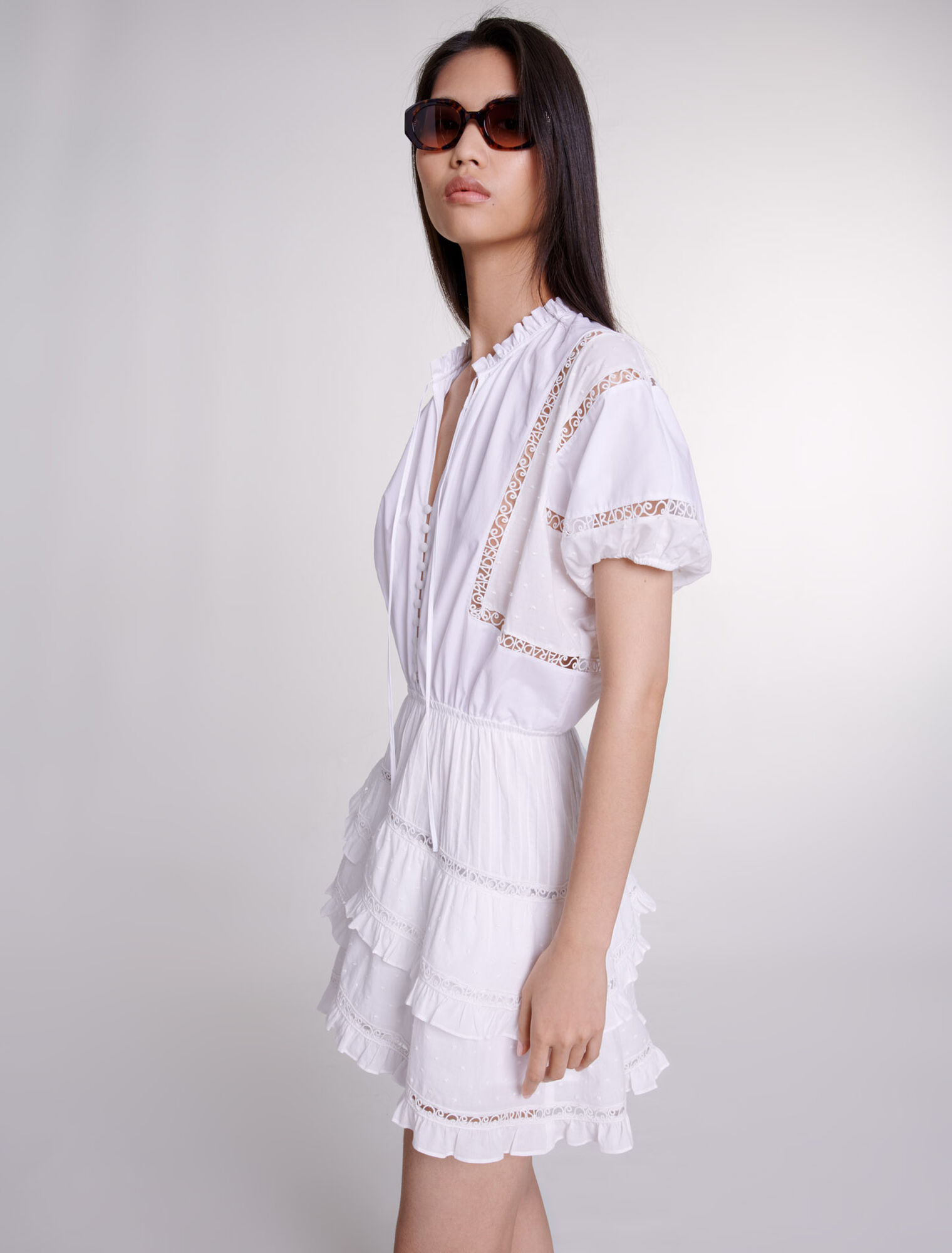 Short embroidered dress