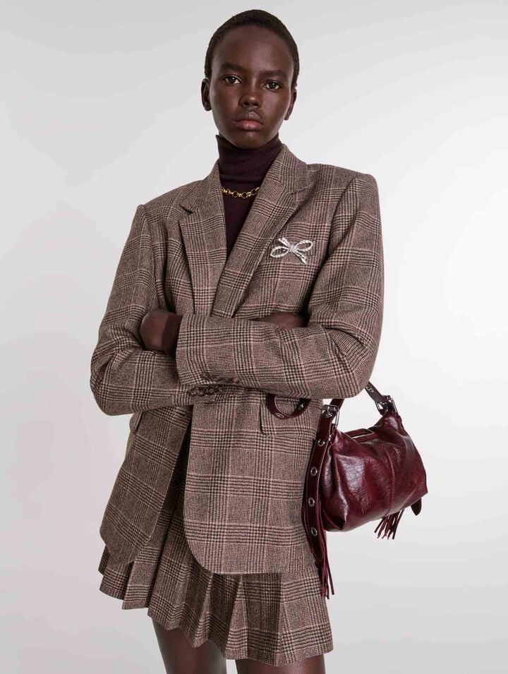 Veste de tailleur à carreaux