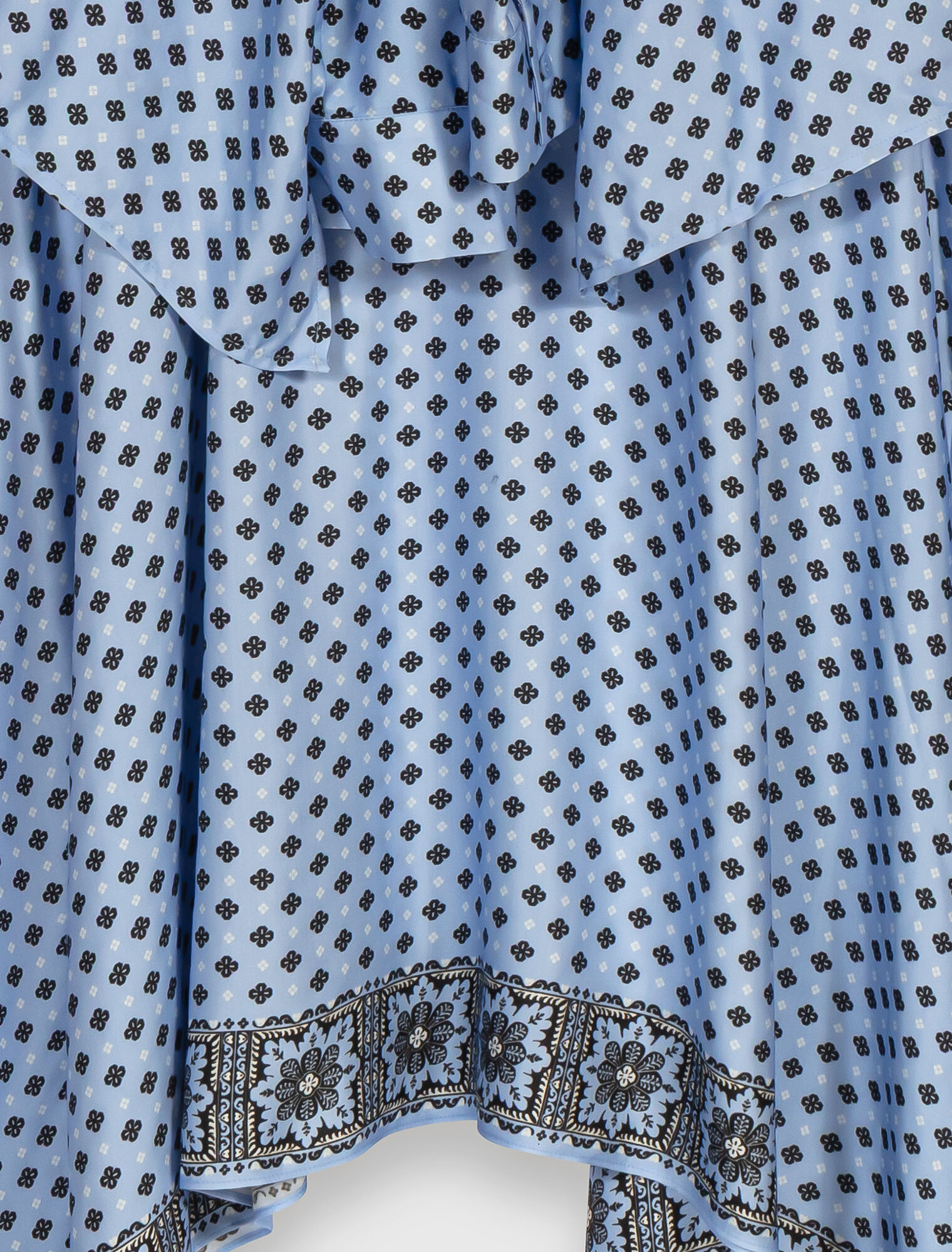 Robe trompe-l&rsquo;&oelig;il &agrave; jupe foulard