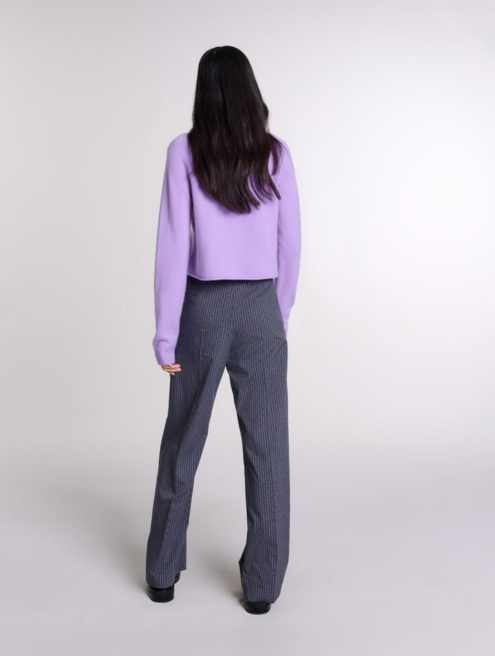 Pantalon de tailleur strassé