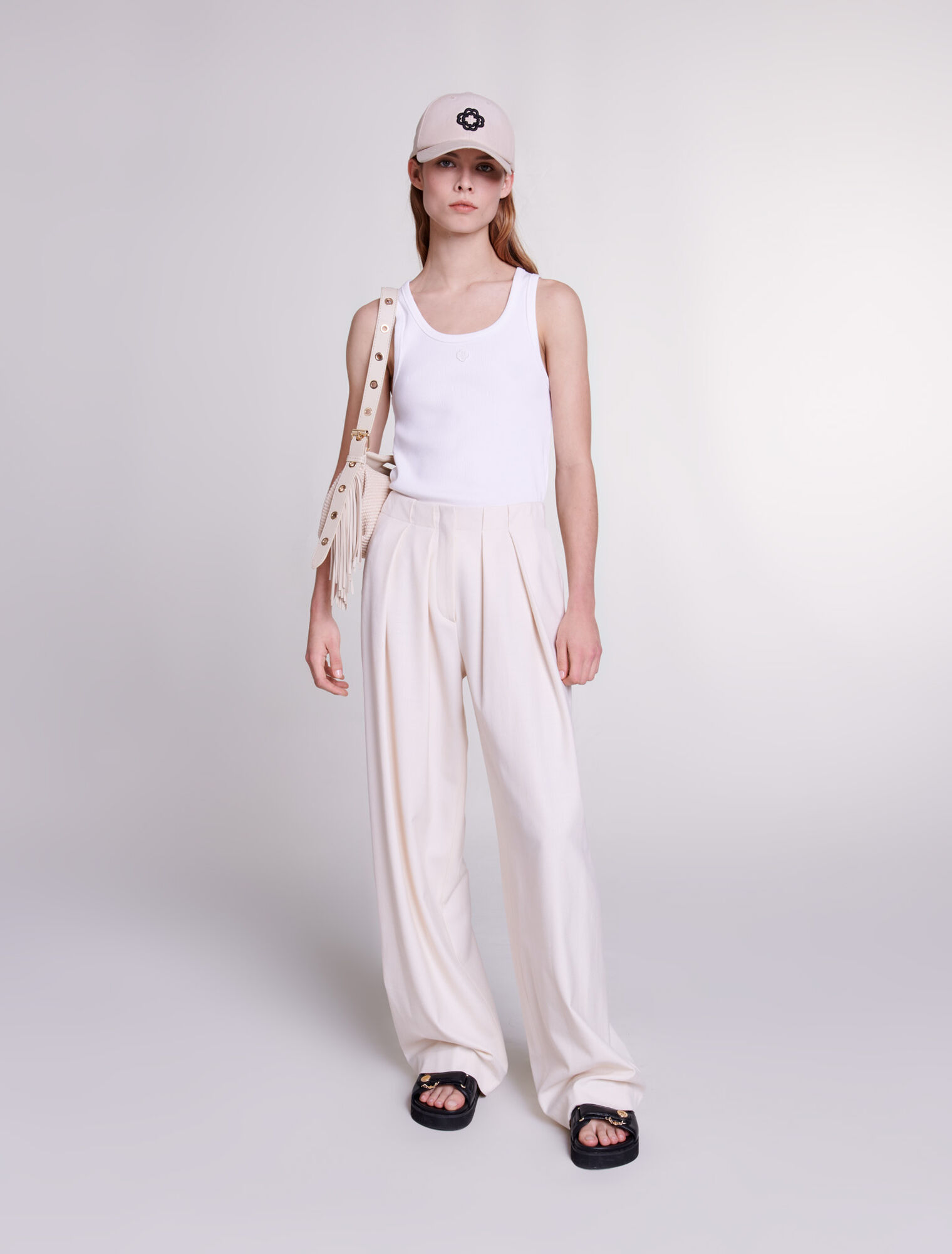 Pantalon de tailleur large