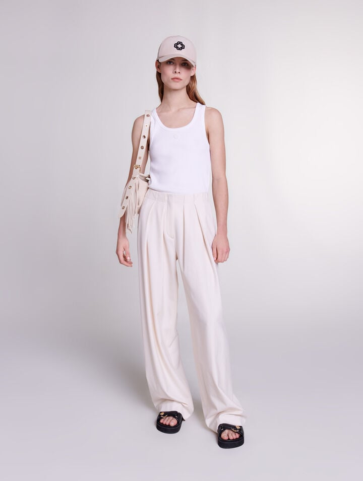 Pantalon de tailleur large