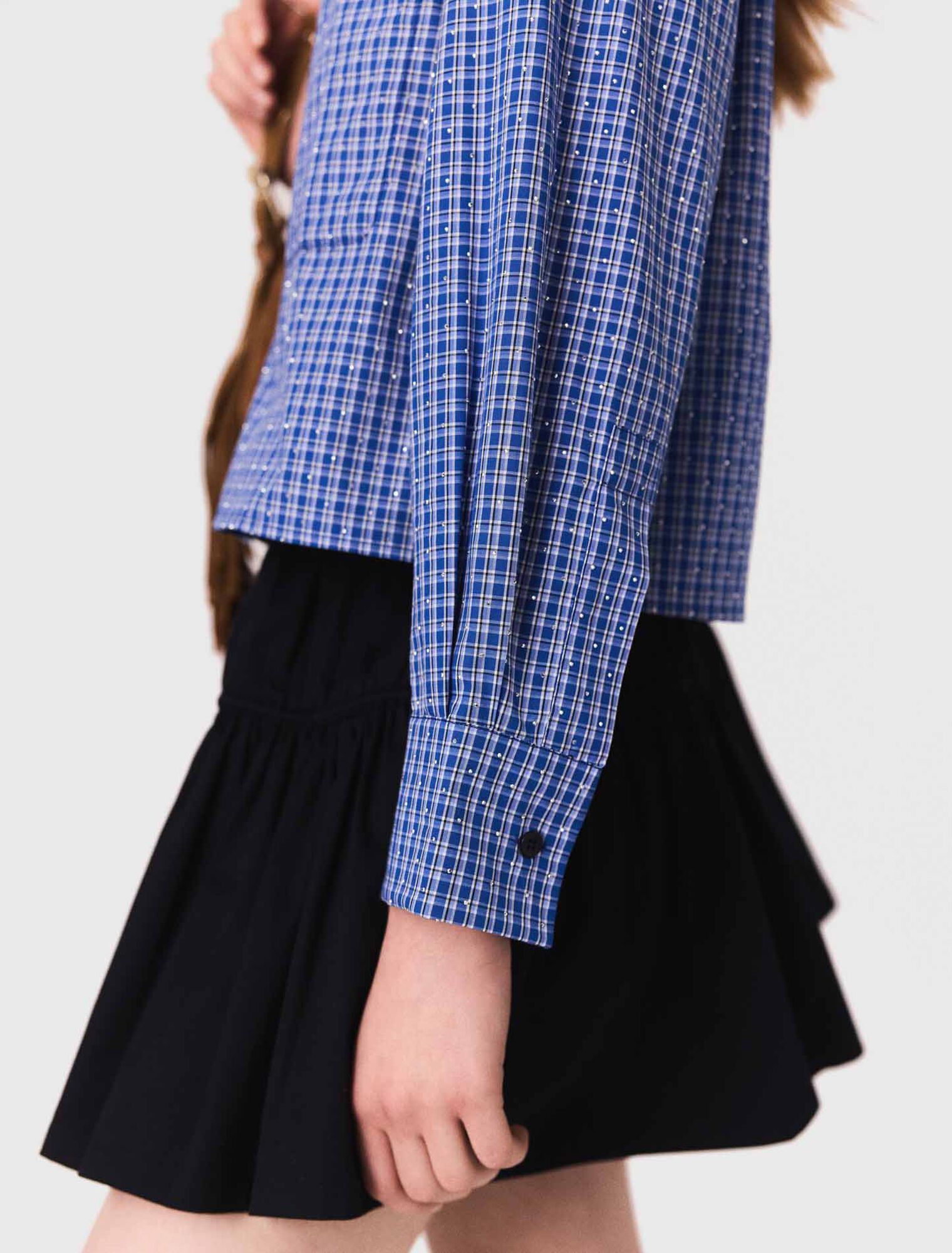 Chemise strassée avec col amovible