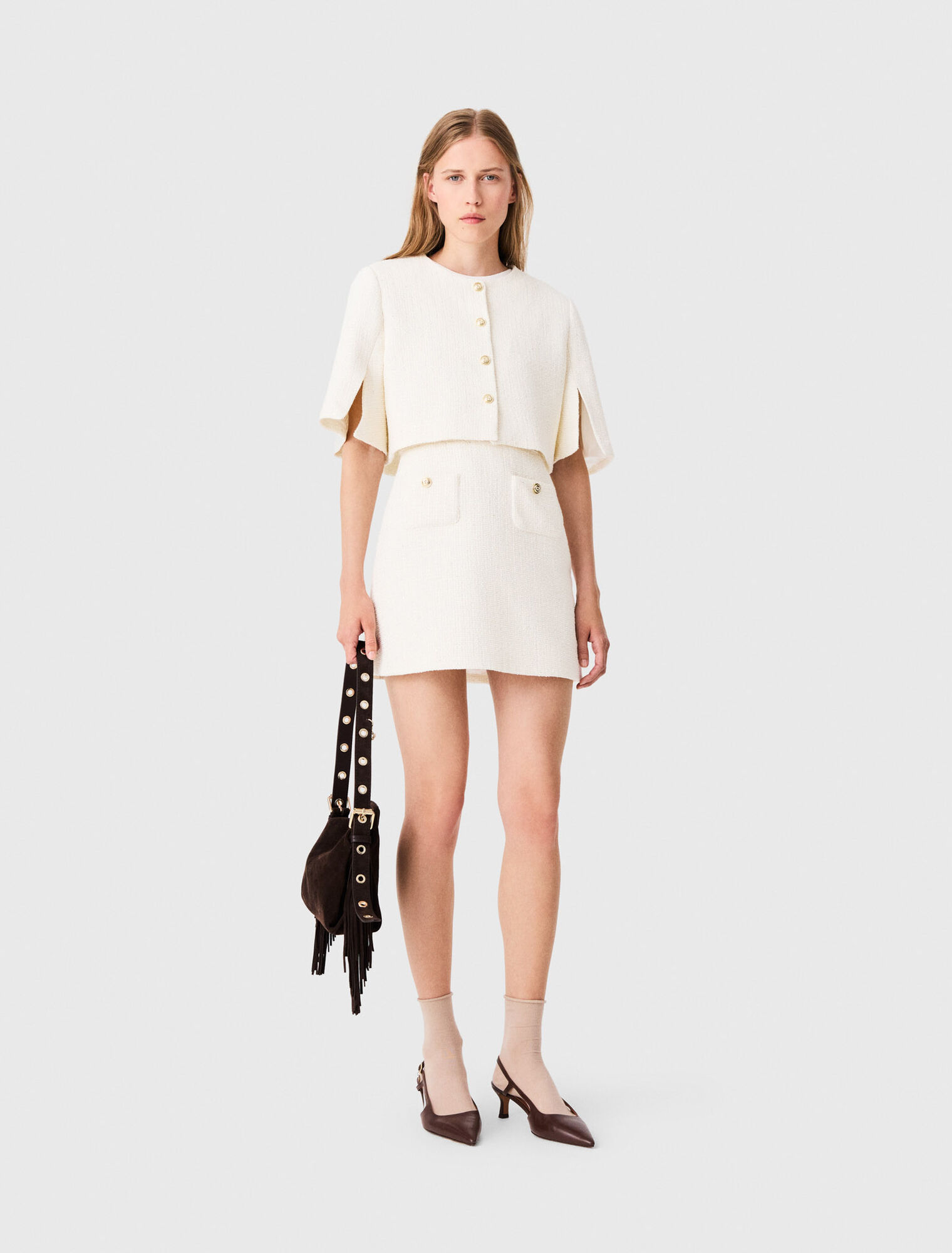2-in-1 tweed dress