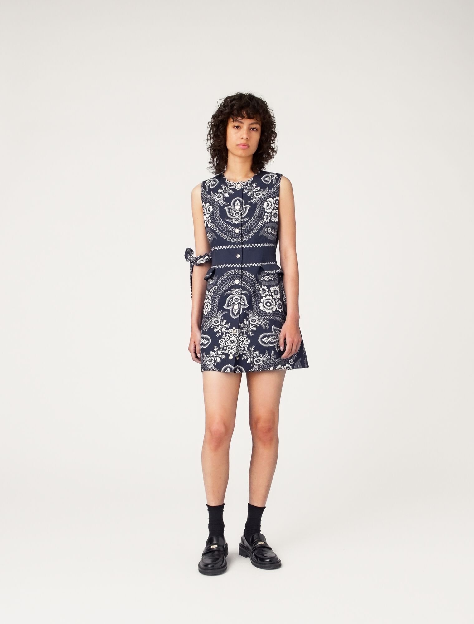 Patterned shift dress