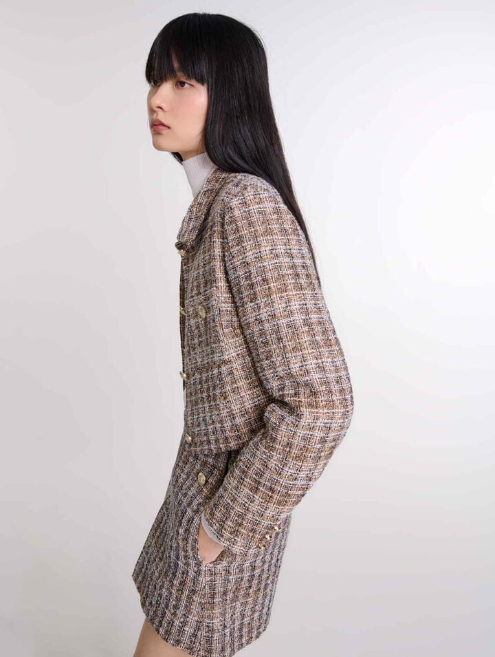 Veste courte en tweed