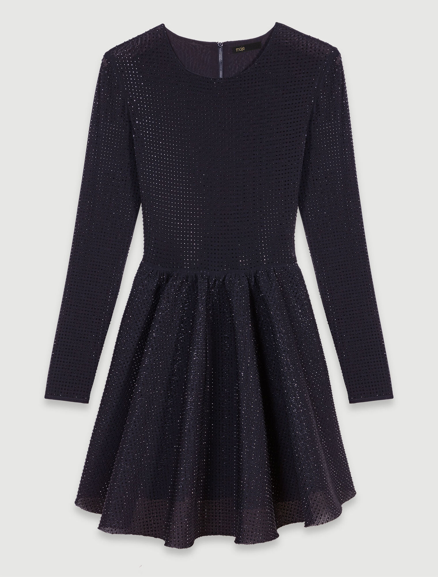 Robe longue à strass