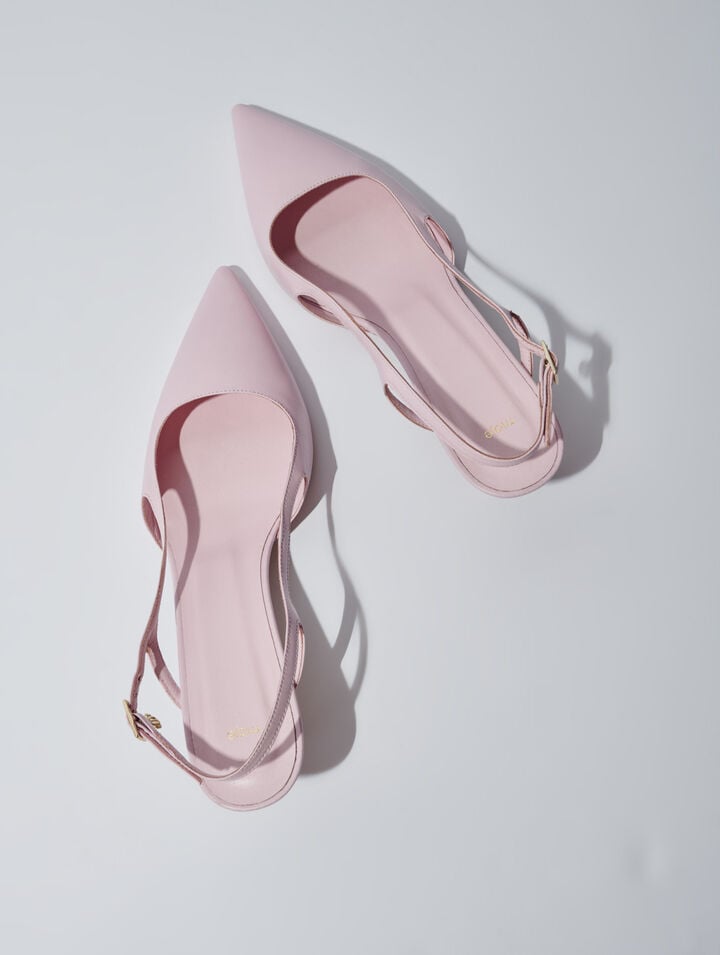 Escarpins pointus en cuir
