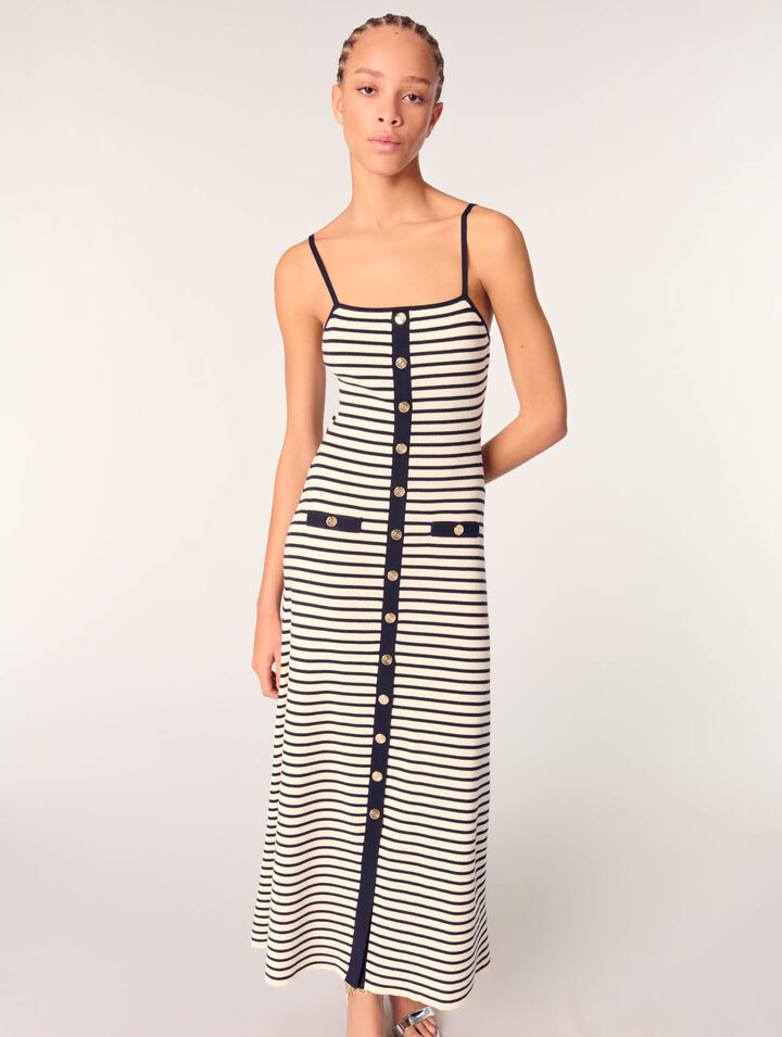 Rib knit maxi dress