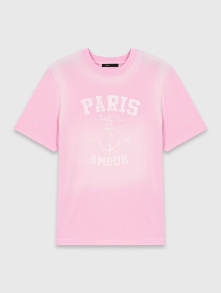 Tee shirt avec imprim&eacute; marin