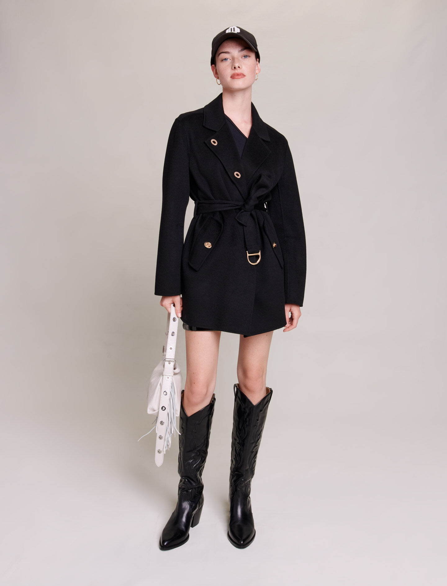 Maje tweed style coat store