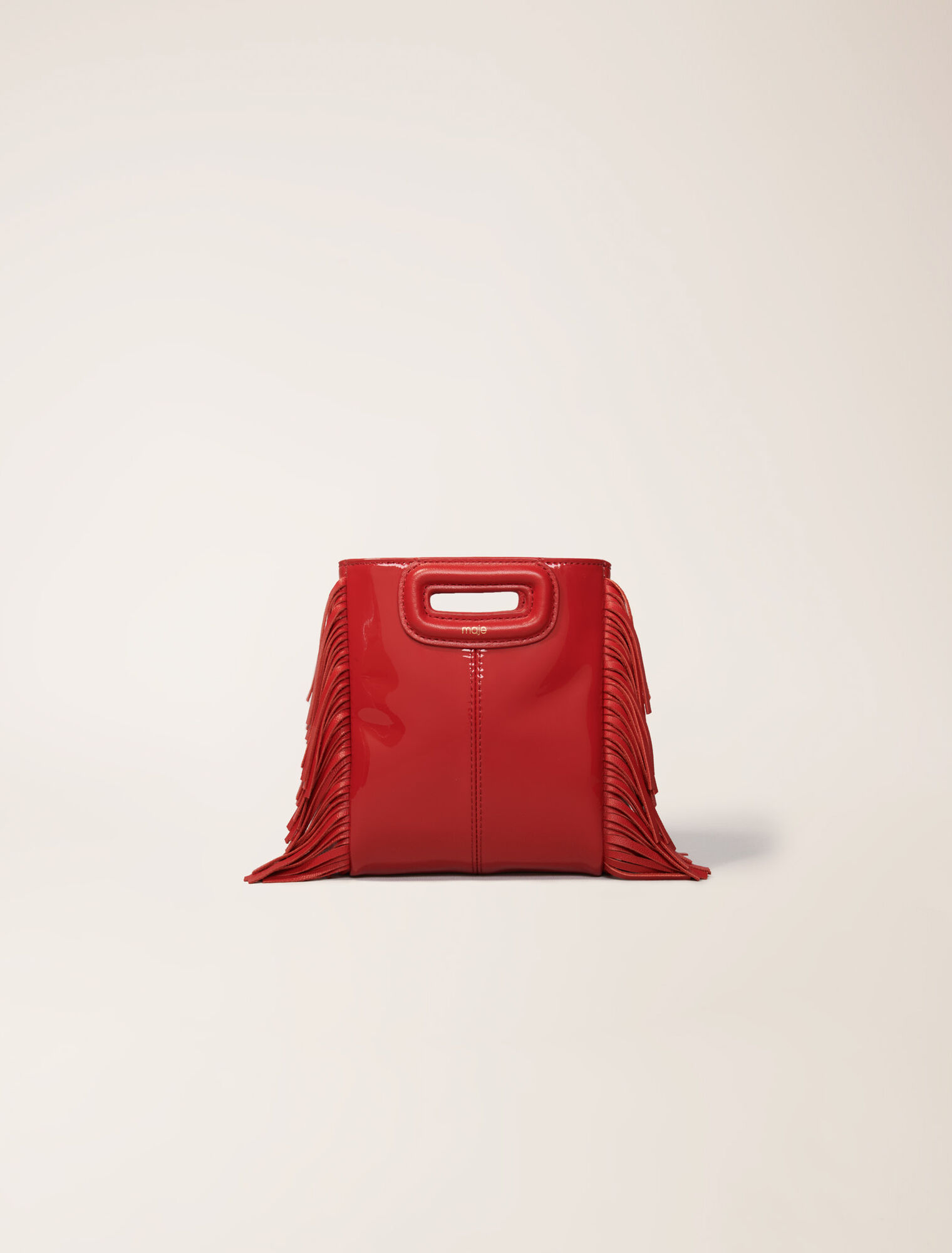 Sac M Mini en cuir verni