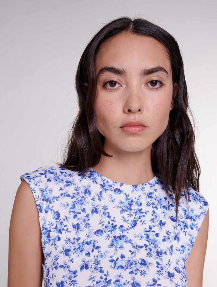 Robe longue imprimée