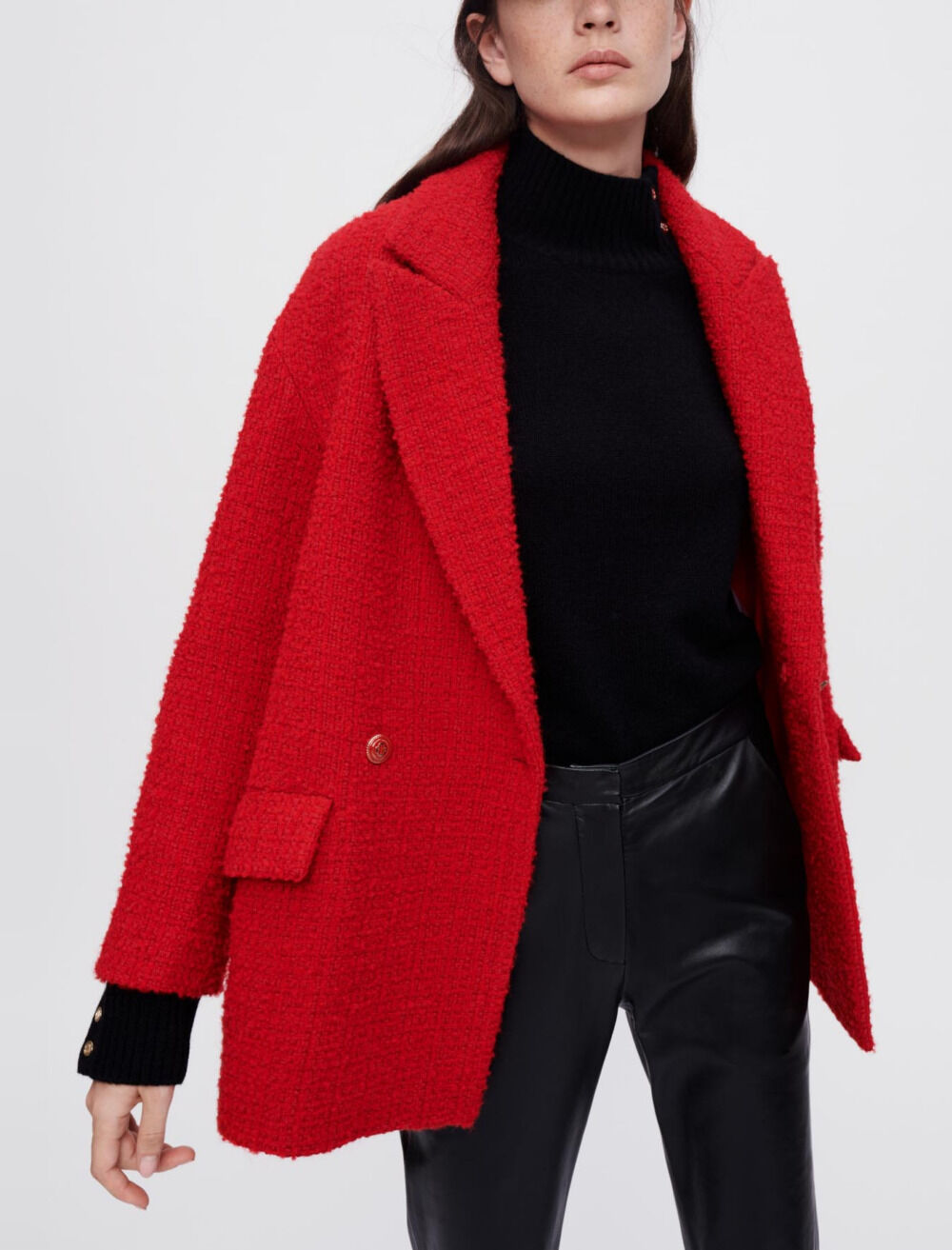 Bershka red coat 2025