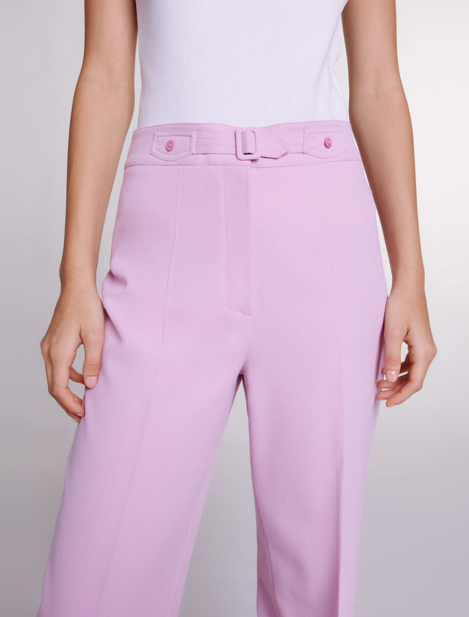 Wide-leg suit trousers