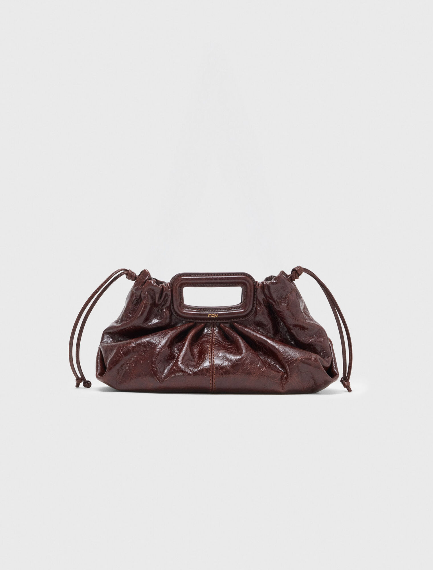 Crackled leather Milpli pouch