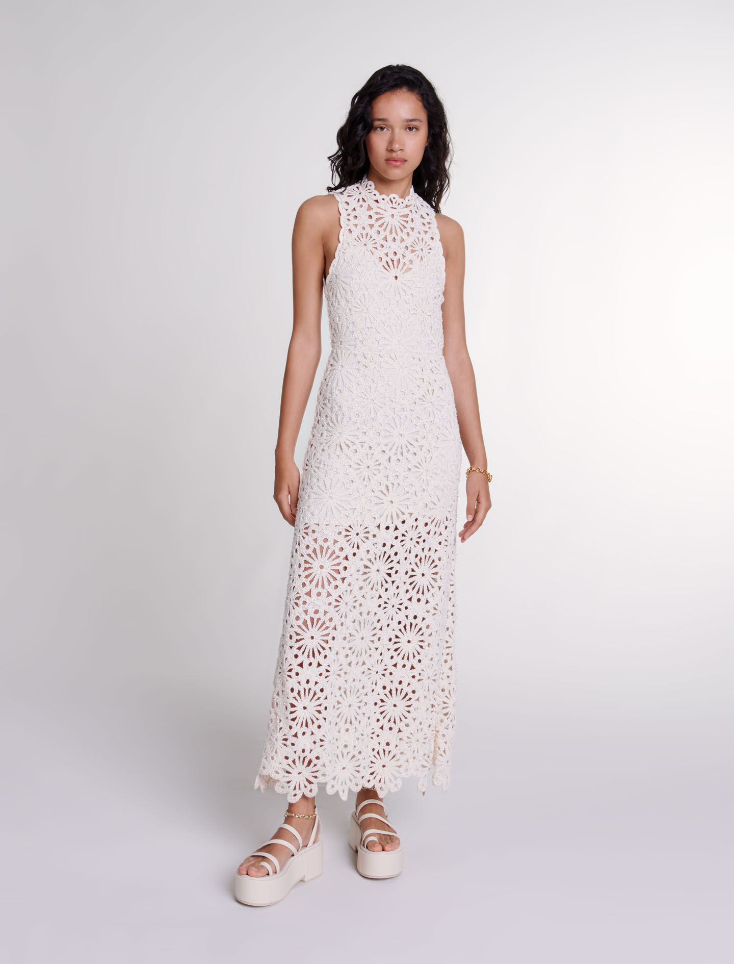 Robe crochet blanche discount