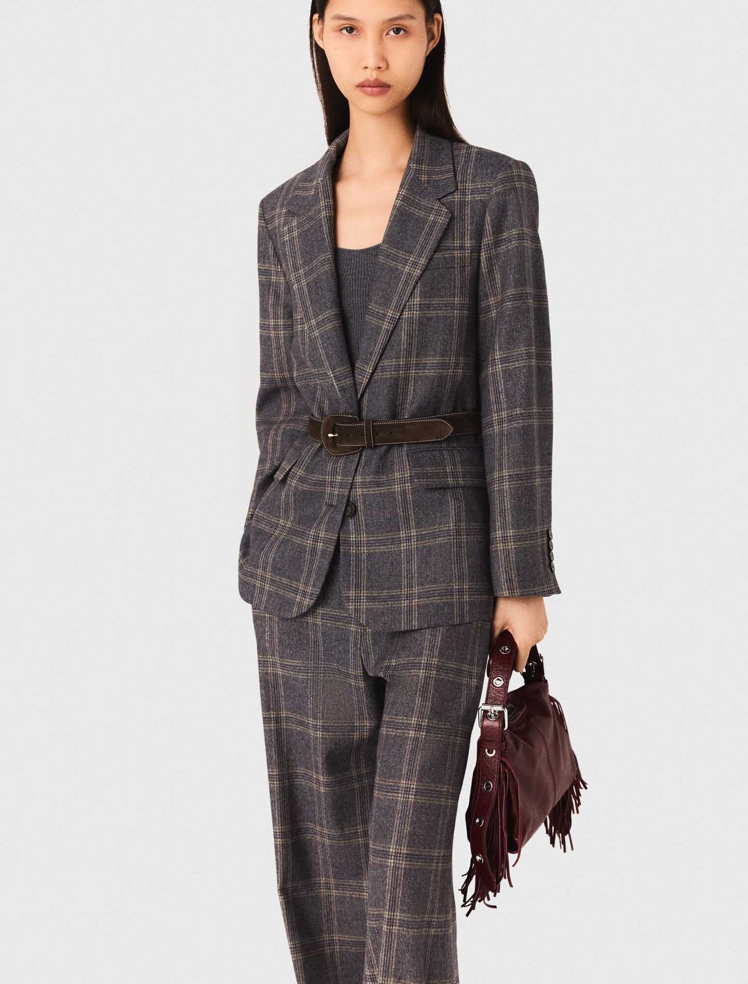 Veste de tailleur à carreaux 