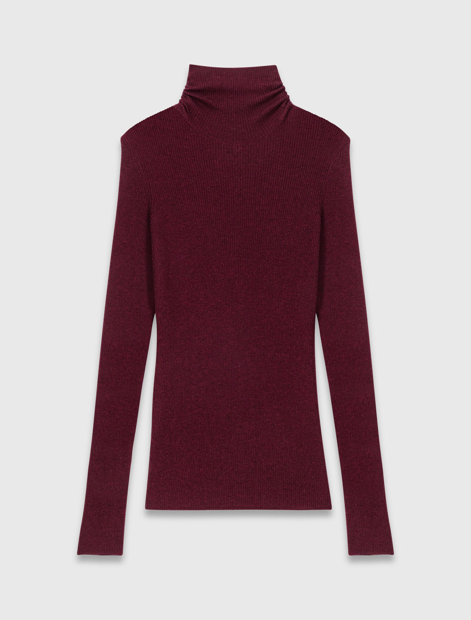 Open polo collar cardigan