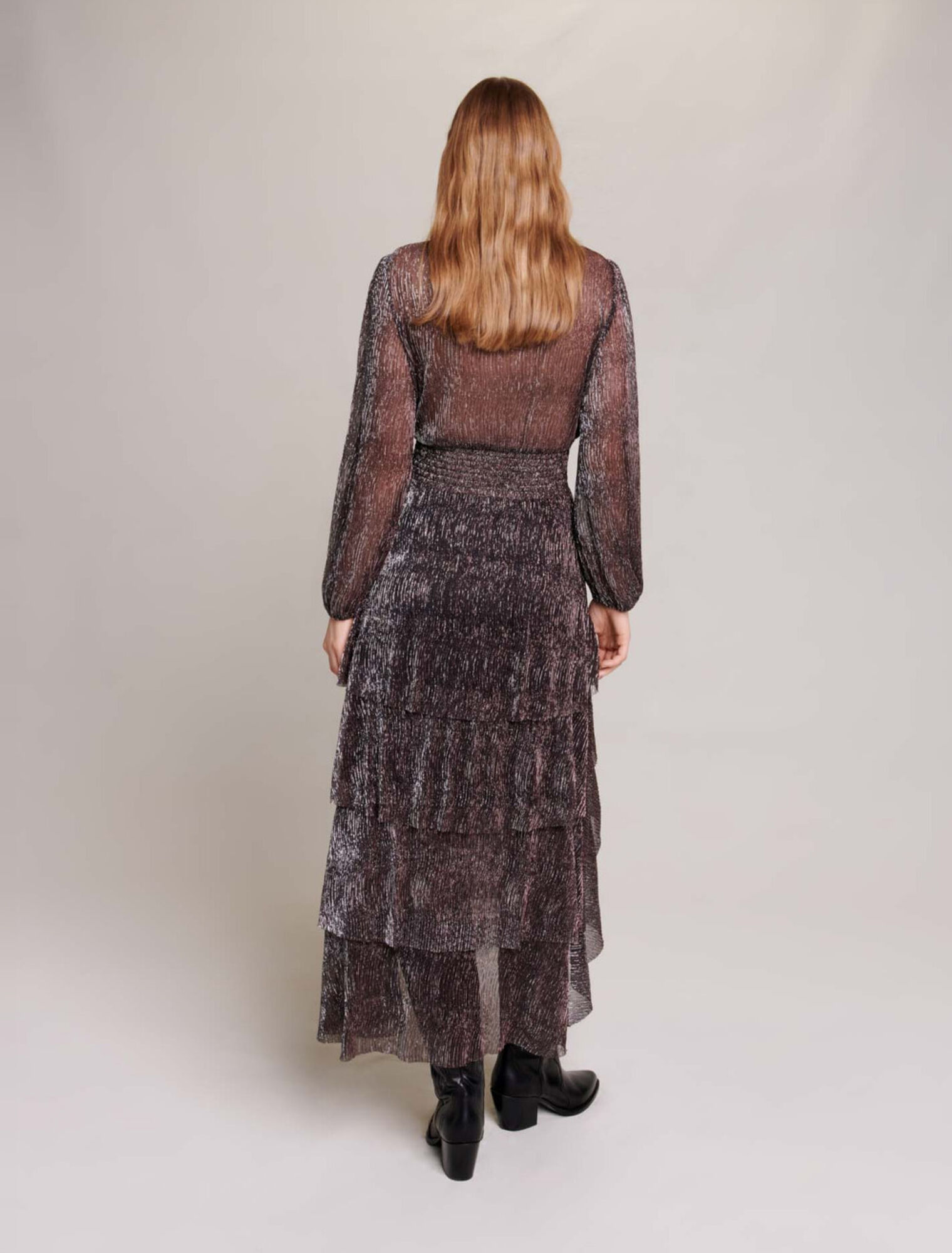 Ruffled maxi dress