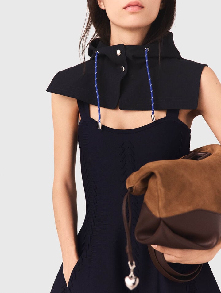 Robe babydoll courte en maille