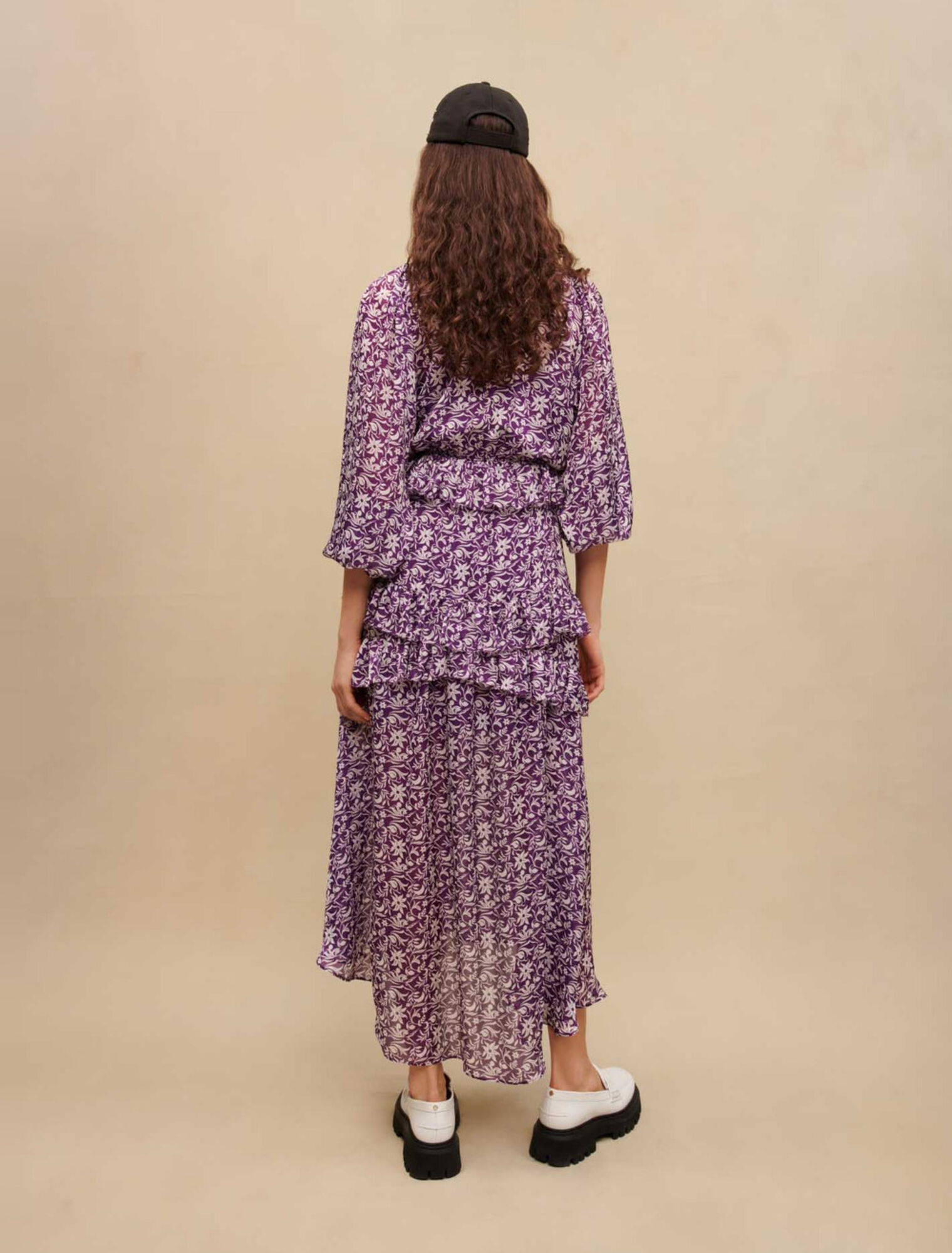Floral print maxi dress