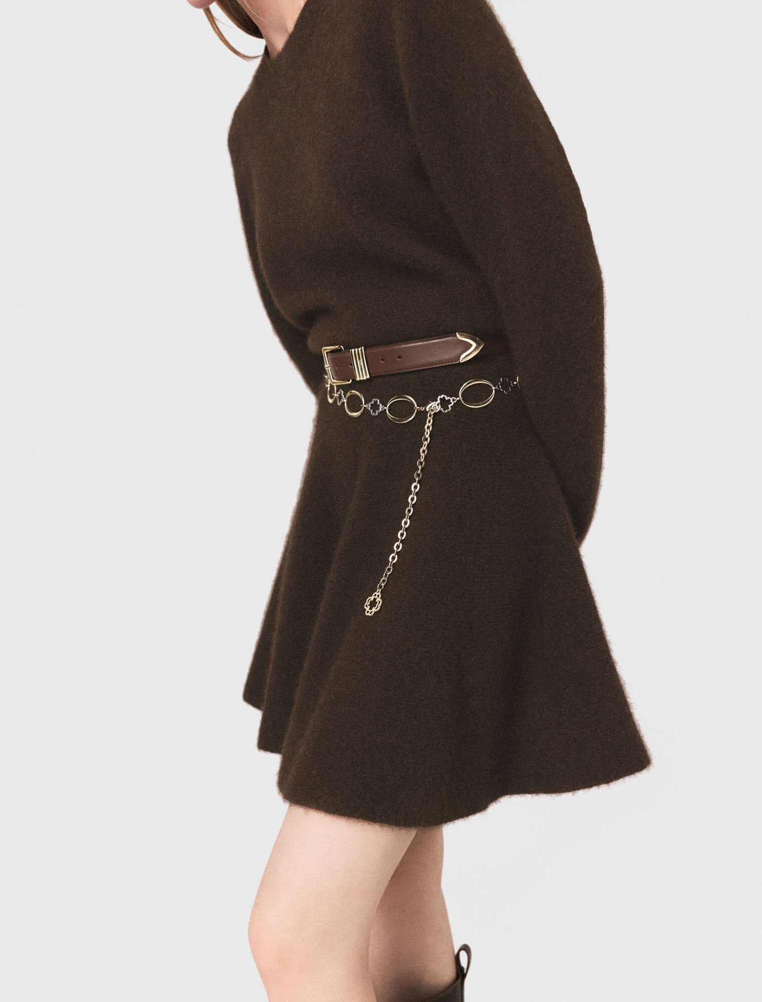 Short yak blend dress Short yak blend dress