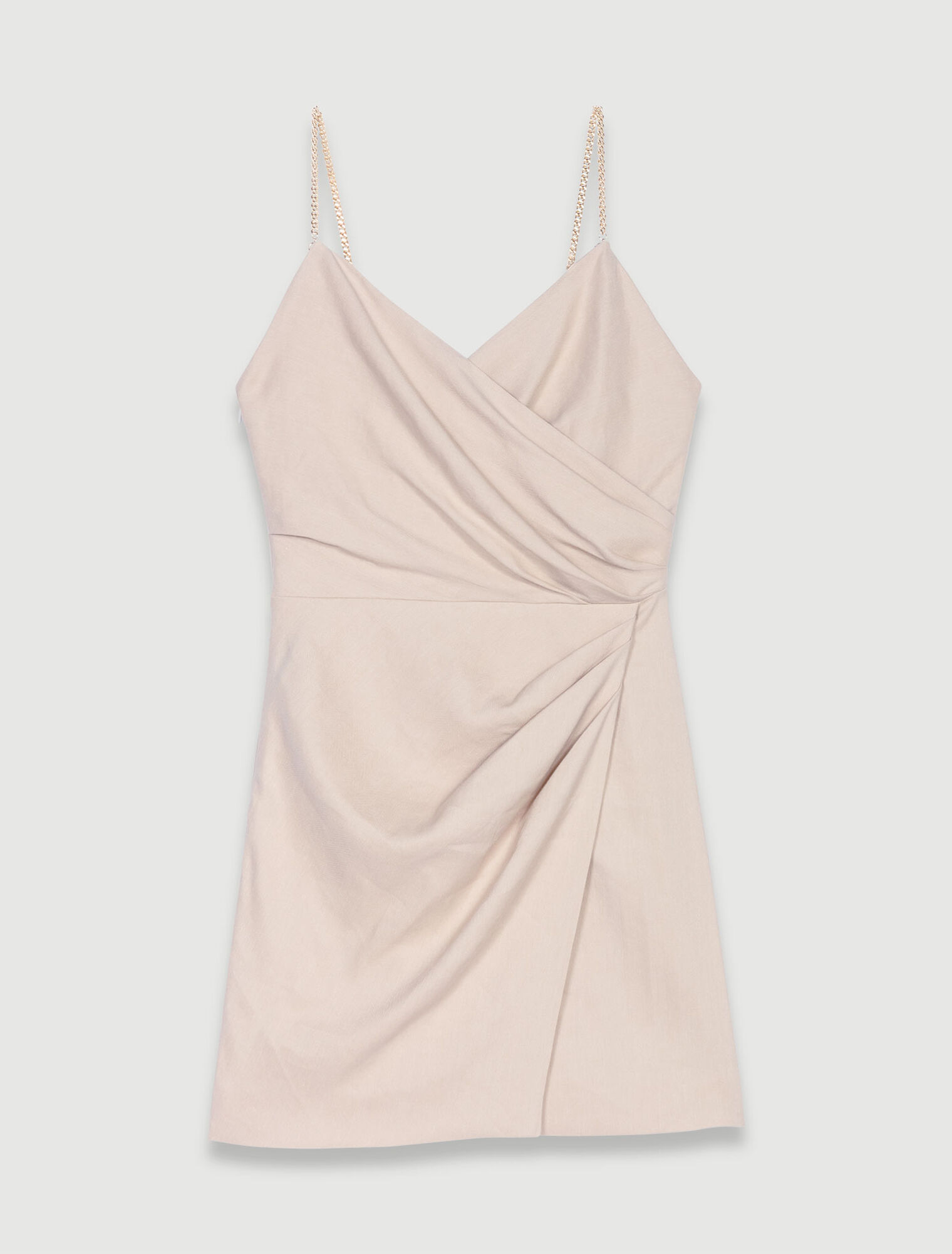 Robe courte drapée