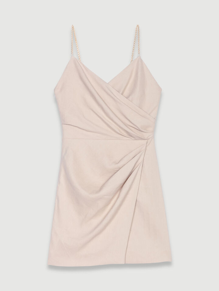 Robe courte drapée