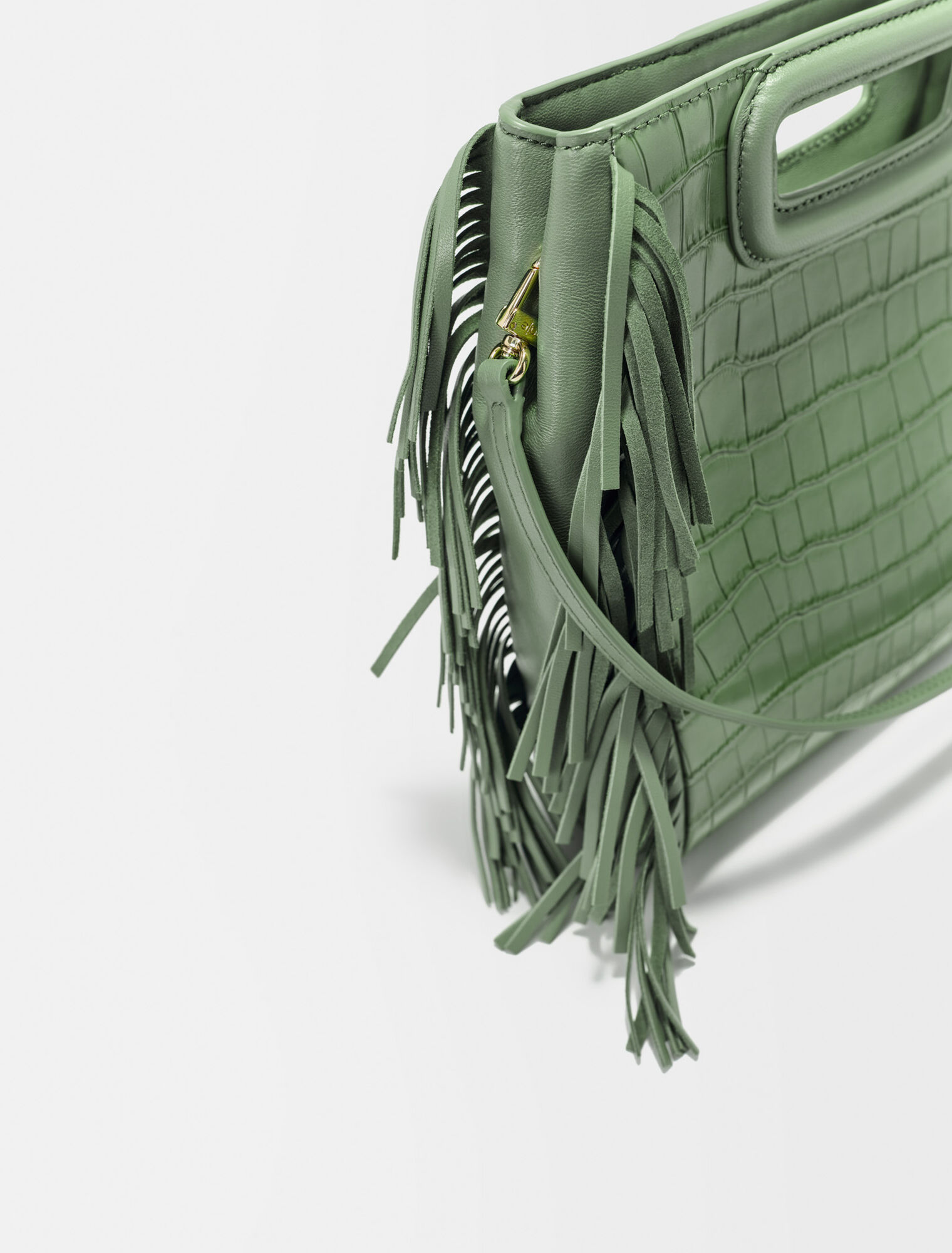 Sac M en cuir croco
