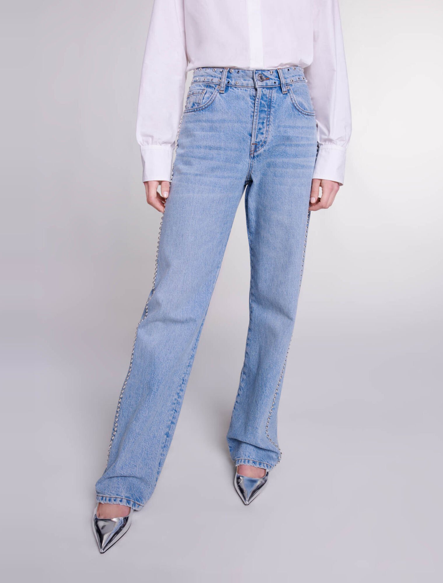 Jean large à studs